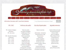 Tablet Screenshot of oracionesydevociones.info